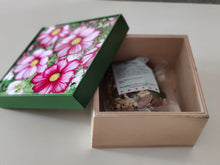 Load image into Gallery viewer, Crunchy Nuts / Trail Mix in Customized Wooden Box - Gift Hamper
