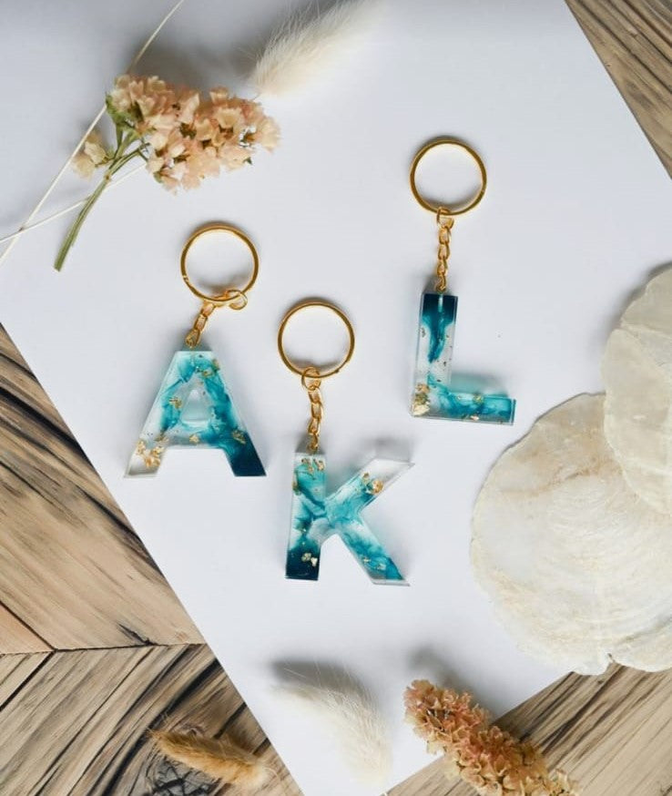 Personalized Resin Keychain, Purse Charm