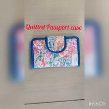 Load and play video in Gallery viewer, Quilted Passport Holder
