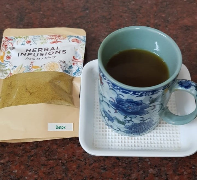 Kashayam/Herbal Tea to relieve cough and cold, boost immunity, detox, control acidity and indigestion