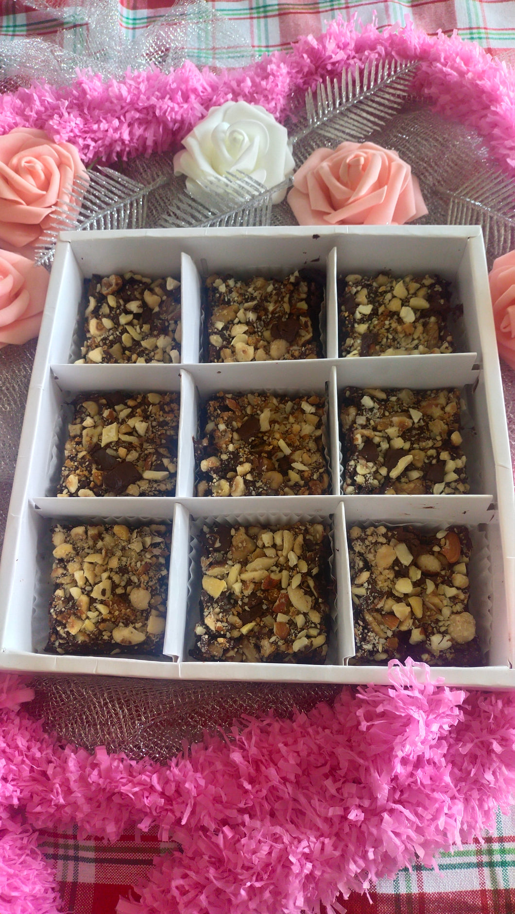 Diwali Brownies Gift Hamper - Almonds, Walnuts, Cashews, Hazelnuts