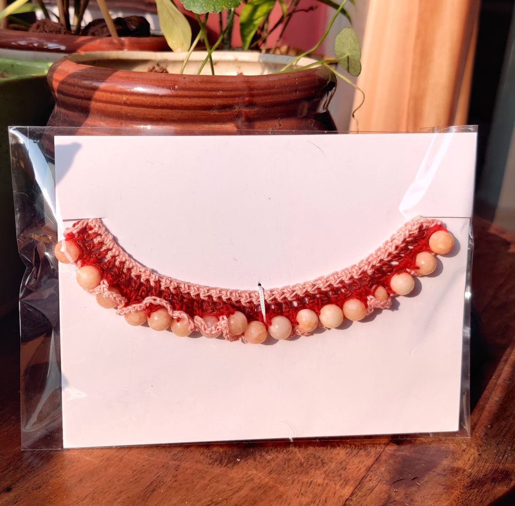 Handmade Crochet Jewellery - Bead Choker