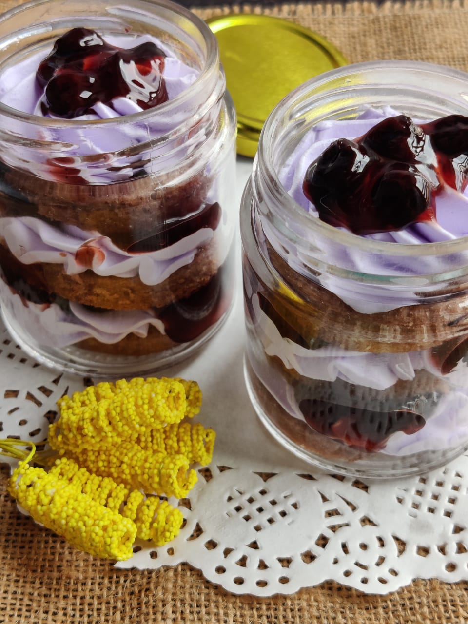 Blueberry Dessert Jar - Set of 2 (Delivery only in Chennai)