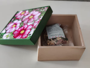 Crunchy Nuts / Trail Mix in Customized Wooden Box - Gift Hamper
