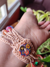 Load image into Gallery viewer, Handmade Crochet Jewellery - Bracelet with Glass Beads
