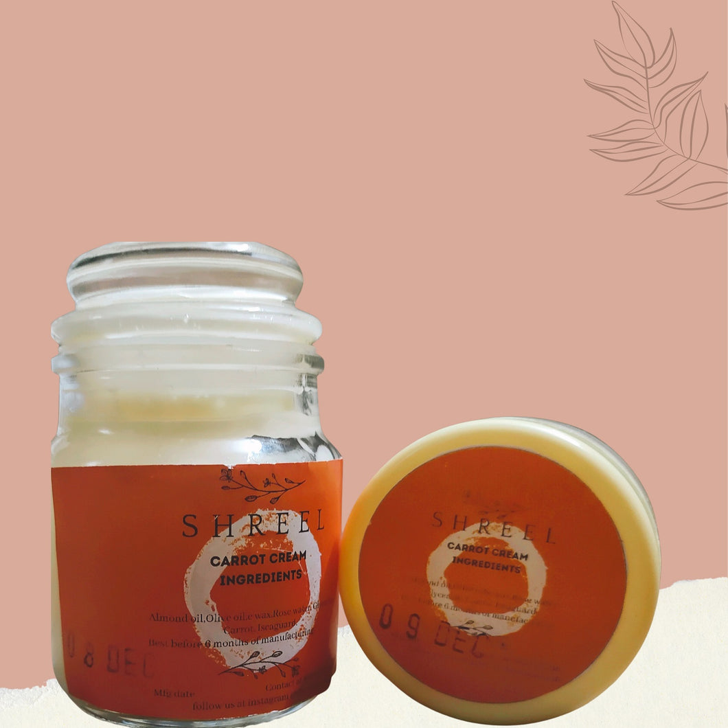 Carrot Face & Body Cream - Organic & Natural Cream