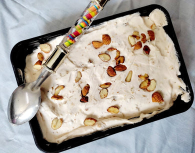 Homemade Fig Almond Ice cream