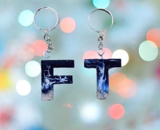 Personalized Resin Keychain | Purse Charm | Backpack Charm - Set of 2