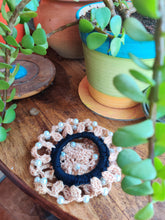 Load image into Gallery viewer, Crochet Hair Bun Cover Hair Net with Threads &amp; Pearls
