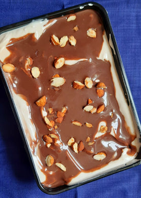 Homemade Mocha Coffee Almond Fudge Ice cream