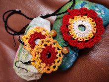 Load image into Gallery viewer, Handmade Crochet Jewellery - Necklace with Earrings
