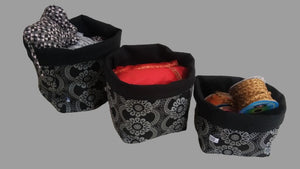 Fabric Storage Cases - Set of 3