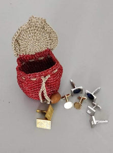 Crochet Trinket / Jewellery / Coin / Earbud Pouch