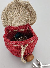 Load image into Gallery viewer, Crochet Trinket / Jewellery / Coin / Earbud Pouch
